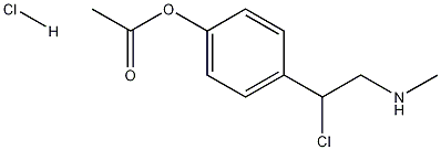 Structure of 4-[1-Chloro-2-(methylamino)ethyl]phenyl Acetate Hydrochloride