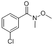 Structure of 3-CHLORO-N-METHOXY-N-METHYLBENZAMIDE