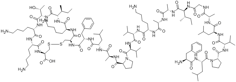 Structure of brevinin-1