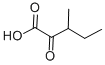 Structure of 3-METHYL-2-OXOVALERIC ACID