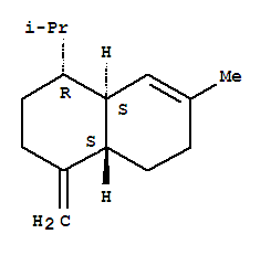 Structure of [1R,(-)]-1,2,3,4,4aα,5,6,8aβ-Octahydro-7-methyl-4-methylene-1-isopropylnaphthalene