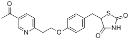 Structure of 5-[[4-[2-(5-ACETYL-2-PYRIDINYL)ETHOXY]PHENYL]METHYL]-2,4THIAZOLIDINEDIONE