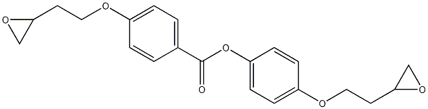 Structure of 4-(2-Oxiranyl-ethoxy)-benzoic acid 4-(2-oxiranyl-ethoxy)-phenyl ester