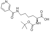 Structure of N-ALPHA-T-BUTOXYCARBONYL-N-EPSILON-NICOTINOIL-L-LYSINE