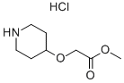 Structure of (PIPERIDIN-4-YLOXY)-ACETIC ACID METHYL ESTER HYDROCHLORIDE