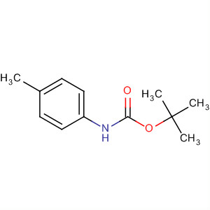 Structure of Carbamic acid, (4-methylphenyl)-, 1,1-dimethylethyl ester