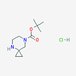 Structure of tert-Butyl 4,7-diazaspiro[2.5]octane-7-carboxylate hydrochloride