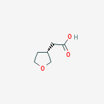 3-Furanacetic acid, tetrahydro-, (3R)-结构式