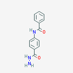 Structure of Benzoic acid, 4-(benzoylamino)-, hydrazide