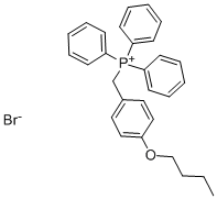 Structure of (4-N-BUTOXYBENZYL)TRIPHENYLPHOSPHONIUM BROMIDE