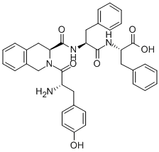 Structure of H-TYR-TIC-PHE-PHE-OH