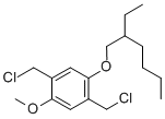 2,5-二(氯甲基)-1-甲氧基-4-(2-乙基己氧基)苯结构式
