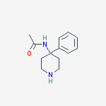 Structure of N-(4-PHENYL-PIPERIDIN-4-YL)-ACETAMIDE