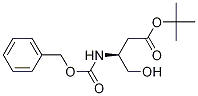 Structure of Butanoic acid, 4-hydroxy-3-[[(phenylmethoxy)carbonyl]amino]-,1,1-dimethylethyl ester, (3S)-