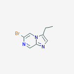 Structure of 6-BROMO-3-ETHYL-IMIDAZO[1,2-A]PYRAZINE