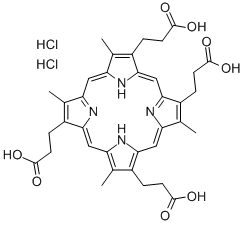 Structure of COPROPORPHYRIN III DIHYDROCHLORIDE