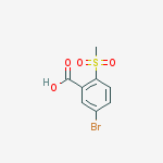 Structure of 5-bromo-2-methylsulfonylbenzoic acid
