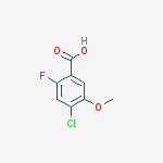 4-Chloro-2-fluoro-5-methoxybenzoic acid结构式