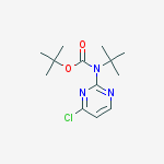 di-tert-butyl (4-chloropyrimidin-2-yl)carbamate结构式