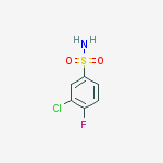Structure of 3-CHLORO-4-FLUOROBENZENESULFONAMIDE