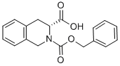 (3R)-2-苄氧羰基-1,2,3,4-四氢异喹啉-3-羧酸结构式