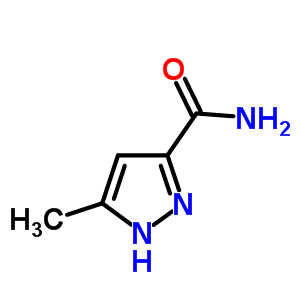 Structure of 5-methyl-1H-pyrazole-3-carboxamide