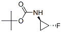 Structure of CARBAMIC ACID (2-FLUOROCYCLOPROPYL)-,TERT-BUTYL ESTER,TRANS-