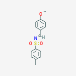 N-(4-甲氧基亚苄基)-4-甲基苯磺酰胺结构式