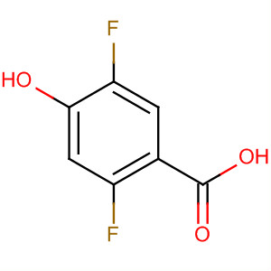 Structure of Benzoic acid, 2,5-difluoro-4-hydroxy-