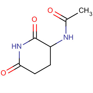 Structure of Acetamide, N-(2,6-dioxo-3-piperidinyl)-