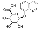 8-喹啉基 BETA-D-吡喃葡糖苷酸结构式