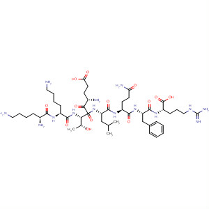 Structure of L-Arginine,L-lysyl-L-lysyl-L-a-glutamyl-L-threonyl-L-leucyl-L-glutaminyl-L-phenylalanyl-