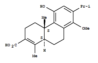 Structure of 2-Phenanthrenecarboxylicacid, 3,4,4a,9,10,10a-hexahydro-5-hydroxy-8-methoxy-1,4a-dimethyl-7-(1-methylethyl)-,(4aS-trans)-