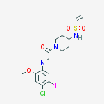 Ethenesulfonamide, N-​[1-​[2-​[(4-​chloro-​5-​iodo-​2-​methoxyphenyl)​amino]​acetyl]​-​4-​piperidinyl]​-结构式