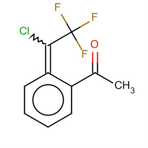 Benzeneacetaldehyde, a-(1-chloro-2,2,2-trifluoroethylidene)-结构式