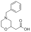 (4-苄基吗啉-2-基)乙酸结构式