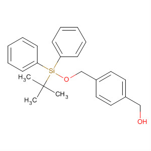 Structure of Benzenemethanol, 4-[[[(1,1-dimethylethyl)diphenylsilyl]oxy]methyl]-
