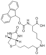 Structure of FMOC-LYS(BIOTIN)-OH