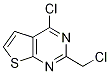 Structure of 4-chloro-2-(chloromethyl)thieno[2,3-d]pyrimidine