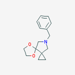 Structure of 5,8-Dioxa-10-azadispiro[2.0.4.3]undecane, 10-(phenylMethyl)-