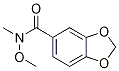 N-Methoxy-N-Methylbenzo[d][1,3]dioxole-5-carboxaMide结构式