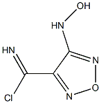 Structure of 1,2,5-Oxadiazole-3-carboxiMidoyl chloride, 4-aMino-N-hydroxy-