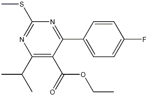 Structure of Ethyl 4-(4-Fluorophenyl)-6-Isopropyl-2-Methylthiopyrimidine-5-Carboxylate