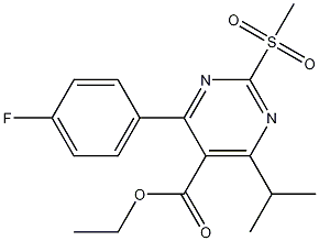 Structure of Ethyl 4-(4-Fluorophenyl)-6-isopropyl-2-(methylsulfonyl)pyrimidine-5-carboxylate