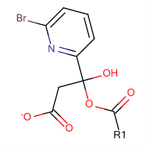 Structure of 2-Pyridinemethanol, 6-bromo-, acetate (ester)