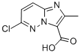 Structure of Imidazo[1,2-b]pyridazine-3-carboxylic acid, 6-chloro-2-methyl-