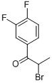 Structure of 2-bromo-3-4-difluoropropiophenone