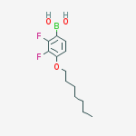 Structure of 2,3-DIFLUORO-4-(HEPTYLOXY)PHENYLBORONIC ACID