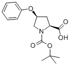 Structure of (2S,4S)-1-(TERT-BUTOXYCARBONYL)-4-PHENOXY-2-PYRROLIDINECARBOXYLIC ACID