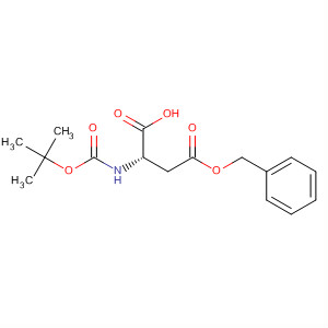 Aspartic acid, N-[(1,1-dimethylethoxy)carbonyl]-, 4-(phenylmethyl) ester结构式